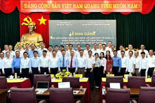 Lễ khai giảng Lớp bồi dưỡng "Nâng cao năng lực lãnh đạo và quản lý" nhằm thúc đẩy năng lực cạnh tranh và phát triển bền vững của địa phương" Tỉnh Bà Rịa - Vũng Tàu năm 2025